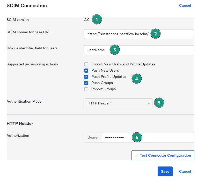 SCIM Connection